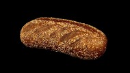 Donker meergranen vloer brood afbeelding