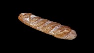 Bruin desem Stokbrood groot afbeelding